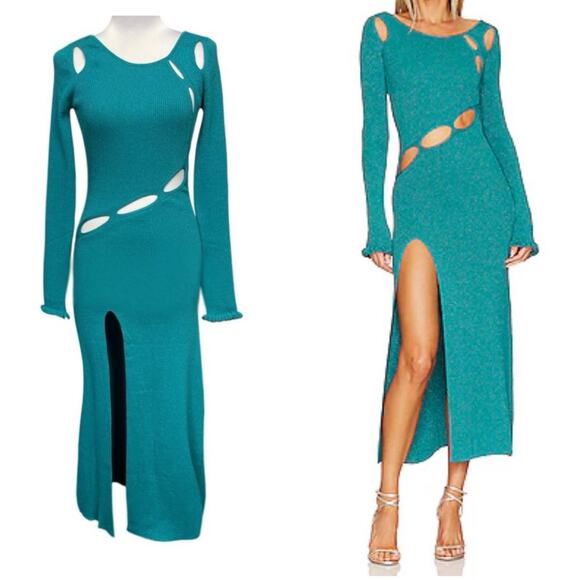 NWT - For Love & Lemons Loreli Midi Dress - Picture 1 of 6